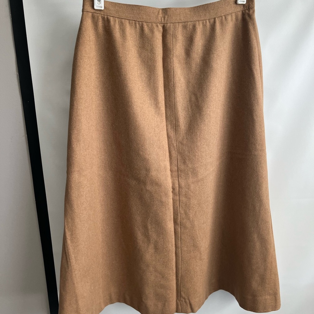 Classic Camel A-Line Skirt wool sz 8